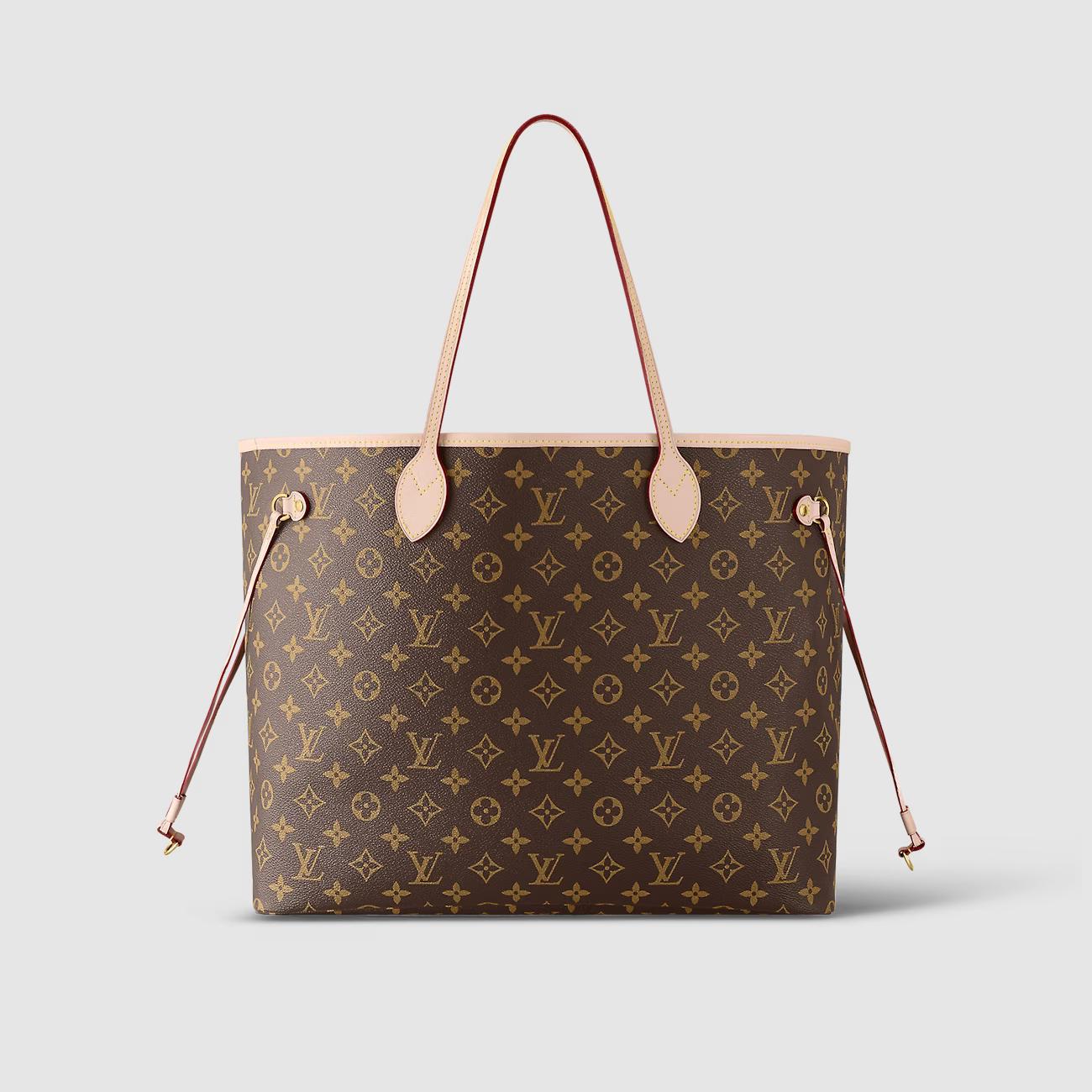 Túi Louis Vuitton Neverfull GM Nữ Monogram Hồng